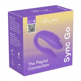 Interaktīvs pāru vibrators violets - We-Vibe Sync Go