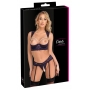 Violets atvērts apakšveļas komplekts ar pērlīšu detaļām 80B/M - Cottelli LINGERIE