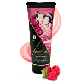 Massage cream with raspberry flavour 200 ml - Shunga