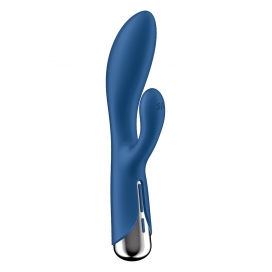 Rotējošs truša vibrators zils - SATISFYER SPINNING RABBIT 1