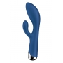 Rotējošs truša vibrators zils - SATISFYER SPINNING RABBIT 1