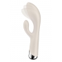 Rotējošs truša vibrators balts - SATISFYER SPINNING RABBIT 1