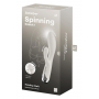 Rotējošs truša vibrators balts - SATISFYER SPINNING RABBIT 1