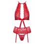 Suspender set red S/M