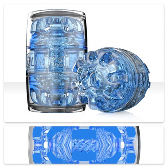 Двойной мини-мастурбатор с двумя отверстиями - Fleshlight - Turbo Ice