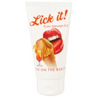 Skūpstāms masāžas gels ar Sekss Pludmalē kokteiļa garšu 50 ml - Lick it!