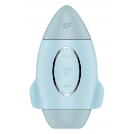 Klitora gaisa pulsators ar vibrāciju zils - SATISFYER MISSION CONTROL
