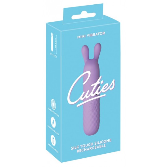 Mini klitora vibrators ar truša ausīm violets - cuties