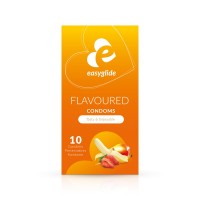 Презервативы с разными вкусами 10 шт - EasyGlide