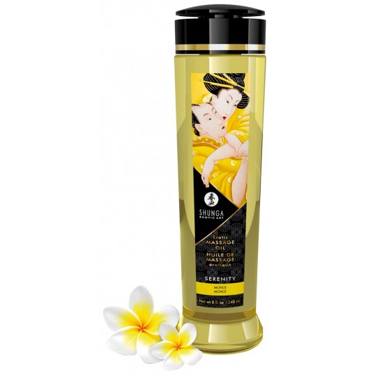 Massage oil with a monoi scent 240 ml - Shunga