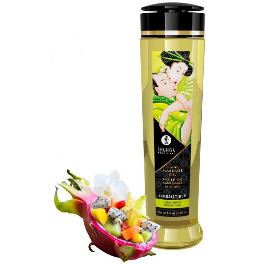 Massage oil with a fruity Asia scent 240 ml - Shunga