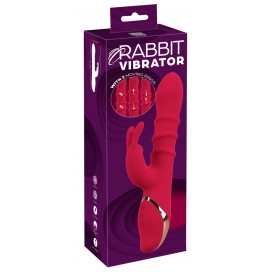 Jänku vibraator 3 liikuvate rõngastega - Rabbit Vibrator - You2Toys