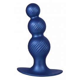 NMC 5 INCH SILICONE ANAL PLUG IN METALLIC BLUE