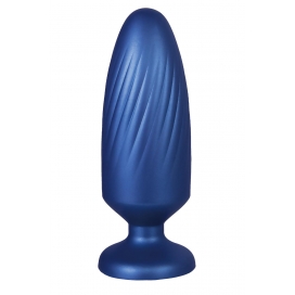 NMC 5 INCH SILICONE ANAL PLUG METALLIC BLUE