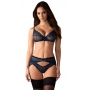 Blue suspender set M/L - Obsessive Nightly Blue