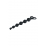 NMC 8 INCH RIBBED SILICONE ANAL BEADS BLACK