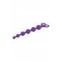 NMC 8 INCH RIBBED SILICONE ANAL BEADS PURPLE