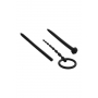 NMC 3 IN 1 SILICONE URETHRAL SOUND KIT SET BLACK