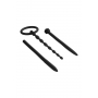 NMC 3 IN 1 SILICONE URETHRAL SOUND KIT SET BLACK