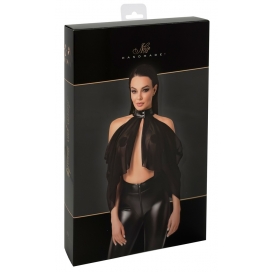 Atklāts bolero tops Noir Orgia - S