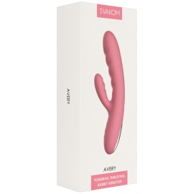 Truša formas vibrators ar grūdiena funkciju Svakom Avery - rozā Truša formas vibrators ar grūdiena funkciju Svakom Avery - rozā