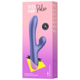 Truša formas vibrators ar gaisa pulsāciju ROMP Pulse - violets