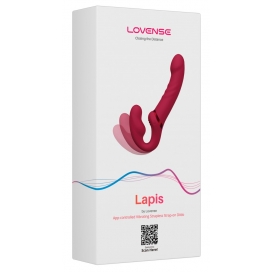 Vibrējošs dubults bezsiksnu strap-on dildo Lovense Lapis Vibrējošs dubults bezsiksnu strap-on dildo Lovense Lapis