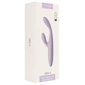 Truša formas vibrators ar sildošu funkciju Svakom Cici+ 2 - lillā Truša formas vibrators ar sildošu funkciju Svakom Cici+ 2 - lillā