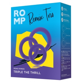 Dzimumlocekļa gredzenu komplekts ROMP Remix Trio
