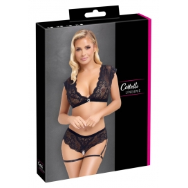 Apakšveļas komplekts ar atvērtu kājstarpi Cottelli - S Apakšveļas komplekts ar atvērtu kājstarpi Cottelli - S