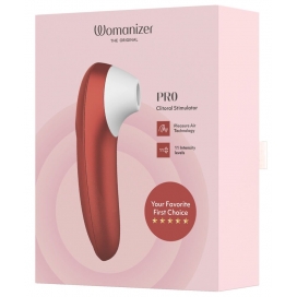 Punane kliitori õhupulsaator – Womanizer Pro