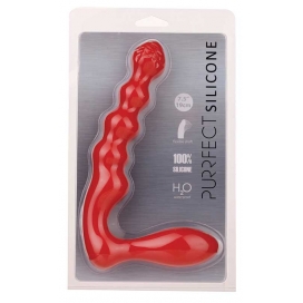 Красный силиконовый стимулятор purrfect silicone - 19 см.