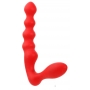 Красный силиконовый стимулятор purrfect silicone - 19 см.