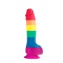 Dildo loomulik kuju 15,2cm mitmevärviline - colour pride edition