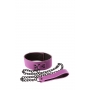 Lust bondage collar purple