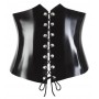 Latex waist cincher black 2xl