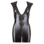 Wet look dress with zip xl