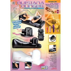 Inflatable sex machine/furniture with vibrators - Louisiana lounger Black