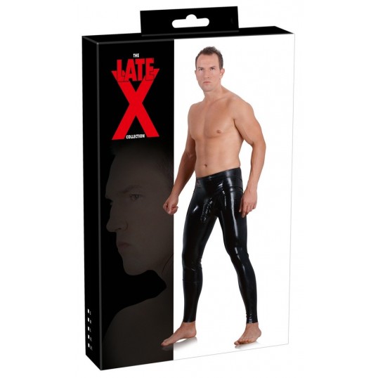 Men's latex leggings sleeve2xl