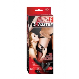 Double thruster vibe with harness