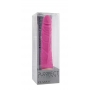 Розовый вибратор-реалистик с венками purrfect silicone classic 7.1inch pink - 18 см.