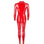 Latex catsuit red l