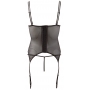 Atvērts satīna korsešu krekliņš m melns cottelli collection lingerie