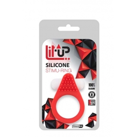 Lit-up silicone stimu ring 1 red