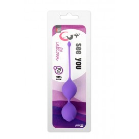 Vaginālās kegel bumbiņas violetas - see you in bloom