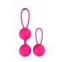 Набор розовых вагинальных шариков pleasure balls & eggs duo ball set