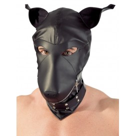 Imitation leather dog mask