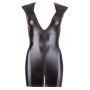 Wet look dress with zip s