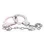 Chrome handcuffs metal handcuffs w. key
