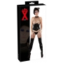 Latex waist cincher black xl